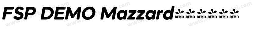 FSP DEMO Mazzard字体转换